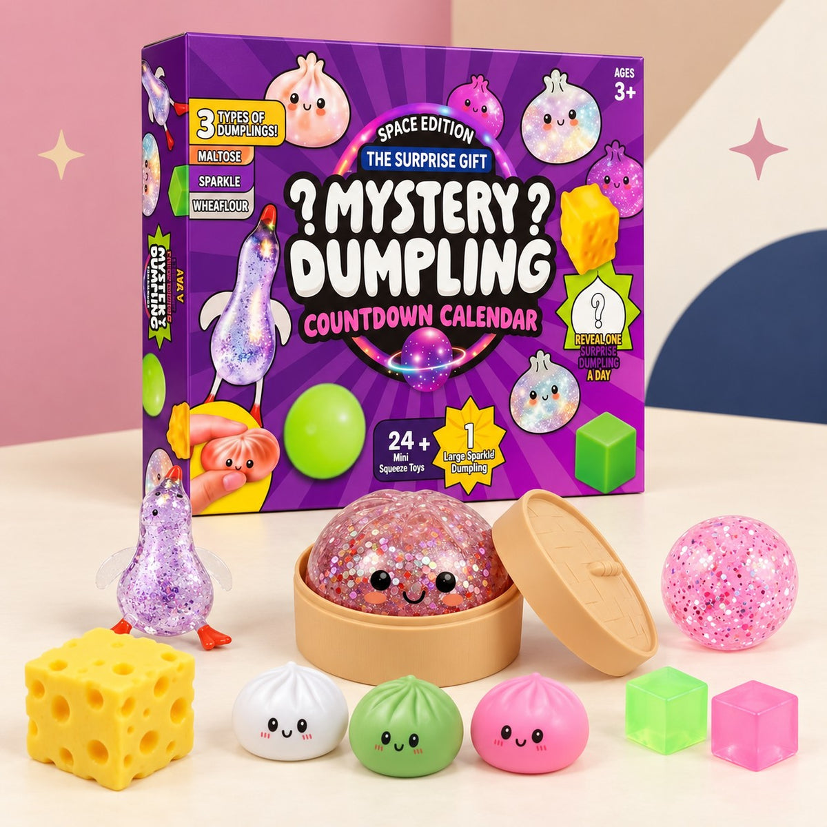 Calendario de Adviento Mystery Dumpling con sus squishies