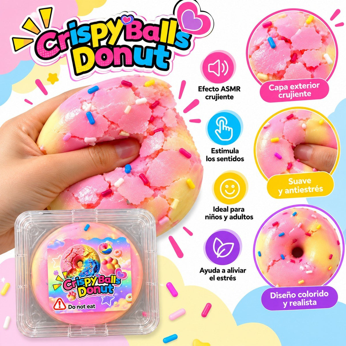 Efecto ASMR y beneficios del squishy crujiente