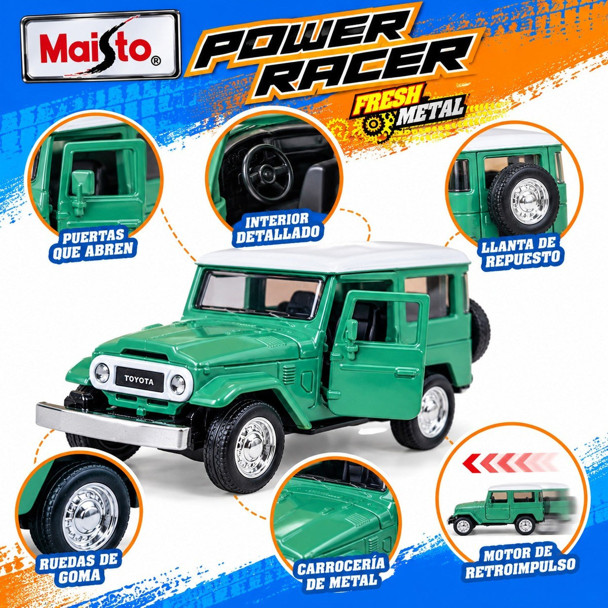 Seis detalles del Power Racer Fresh Metal