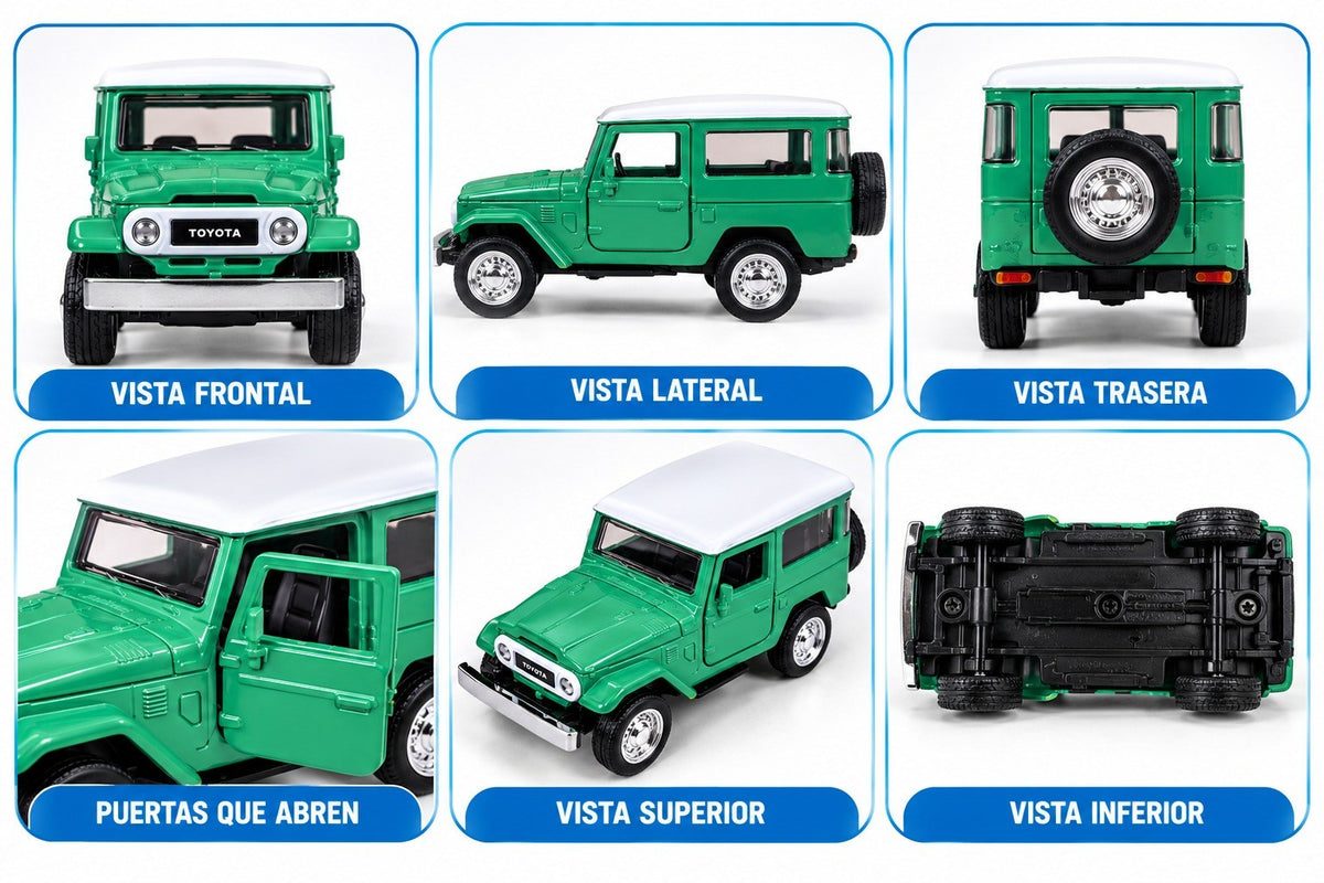 Seis vistas del carro